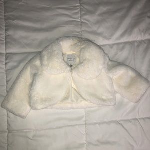 Janie and Jack Faux Fur Baby Cardigan